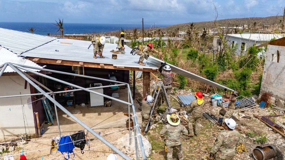 797th EVCC Supports Roofing Mission in Saipan