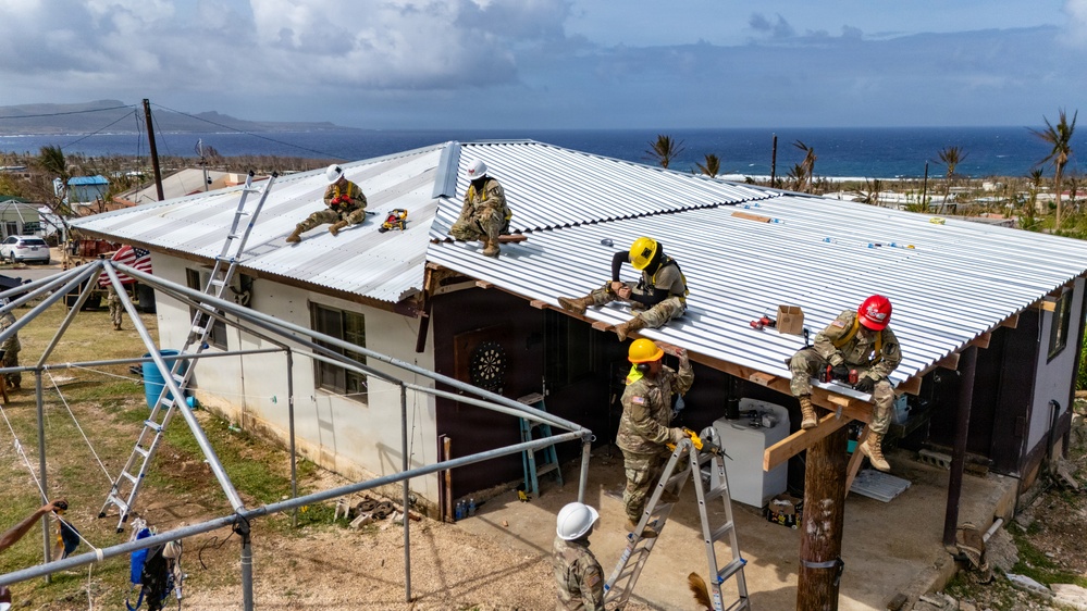 797th EVCC Supports Roofing Mission in Saipan
