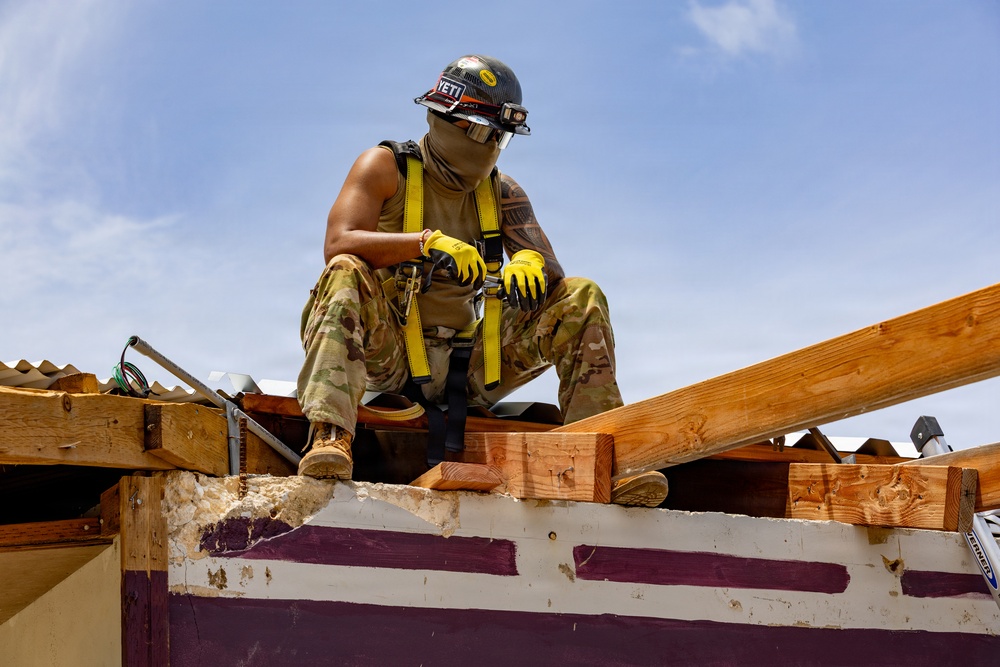 797th EVCC Supports Roofing Mission in Saipan
