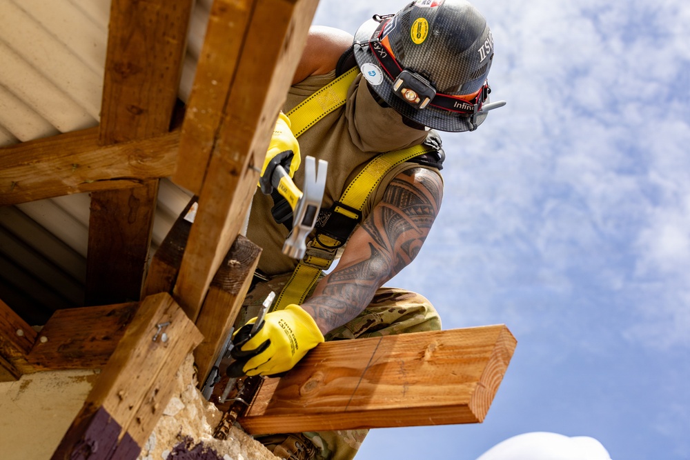 797th EVCC Supports Roofing Mission in Saipan