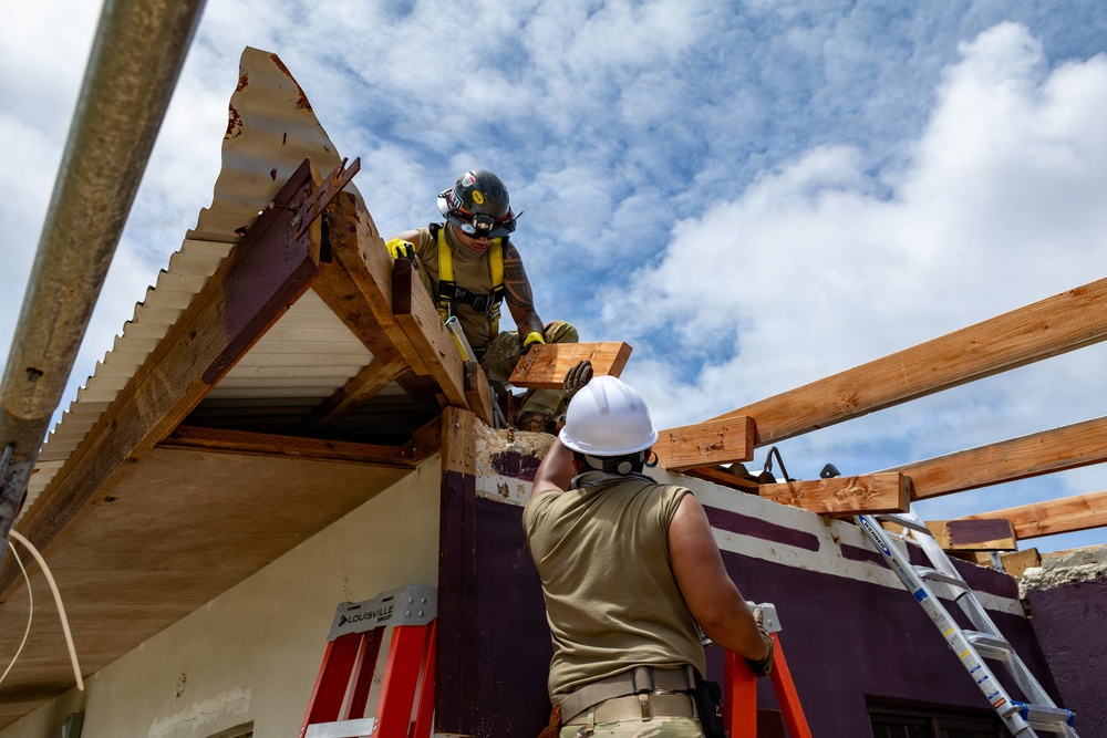 797th EVCC Supports Roofing Mission in Saipan