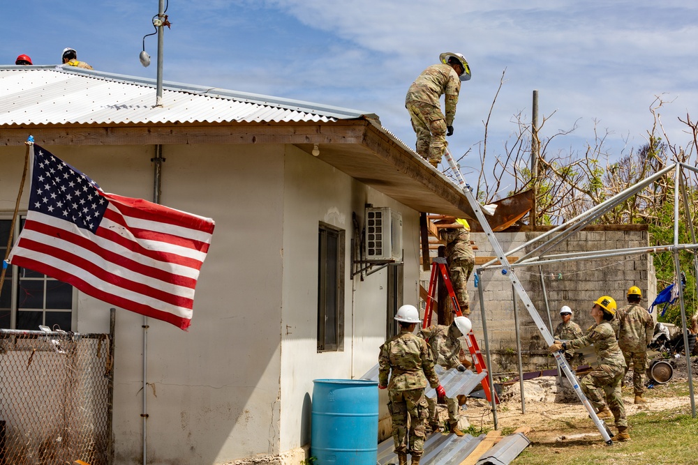 797th EVCC Supports Roofing Mission in Saipan