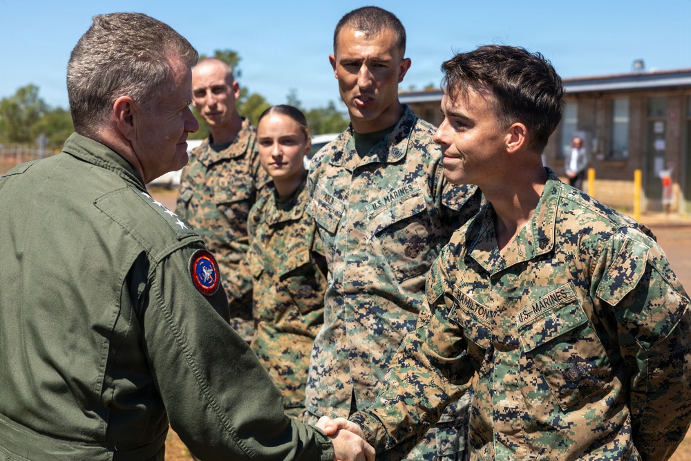 Commander of INDOPACOM visits MRF-D Marines