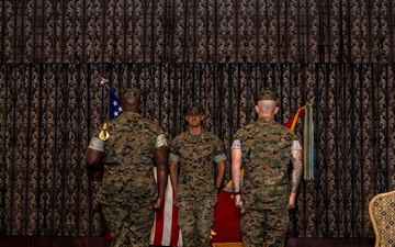 Sgt. Maj. Richburg relinquishes post during MWHS-1 relief and appointment