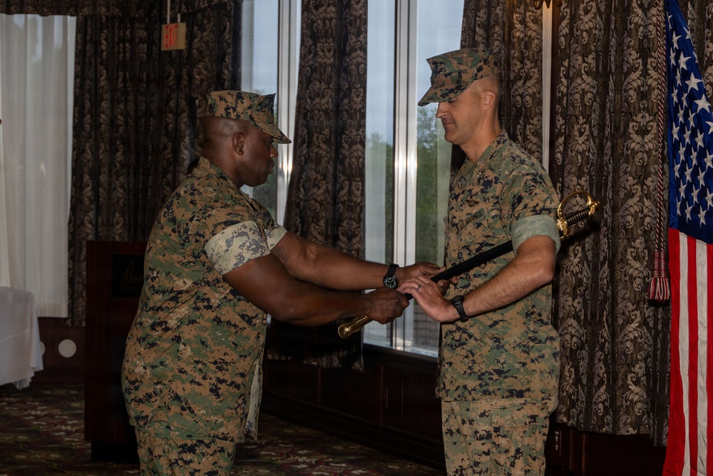 Sgt. Maj. Richburg relinquishes post during MWHS-1 relief and appointment