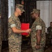 Sgt. Maj. Richburg relinquishes post during MWHS-1 relief and appointment