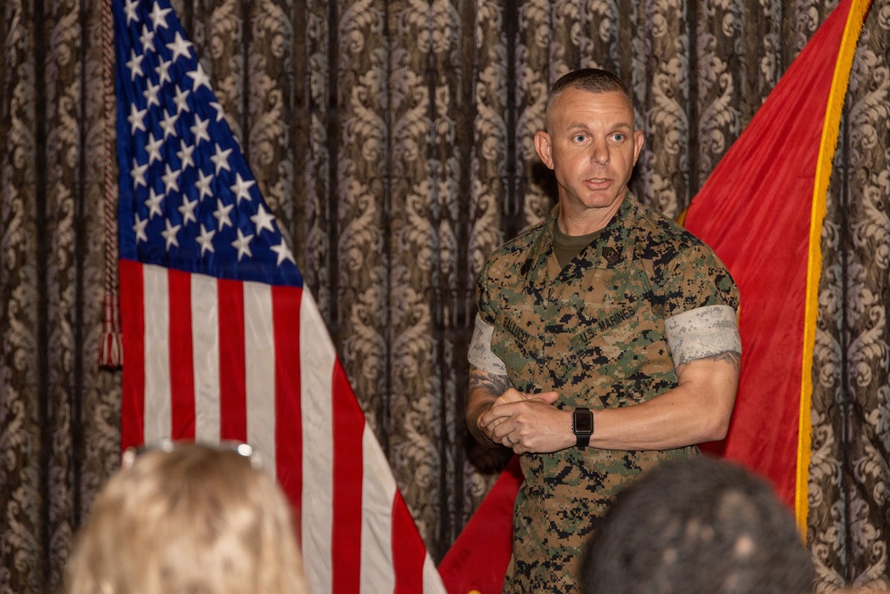 Sgt. Maj. Richburg relinquishes post during MWHS-1 relief and appointment