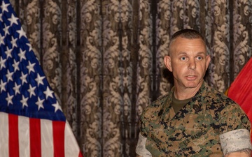Sgt. Maj. Richburg relinquishes post during MWHS-1 relief and appointment