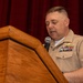 Sgt. Maj. Hernandez says goodbye to MWCS-18 during relief ceremony