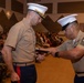 Sgt. Maj. Hernandez says goodbye to MWCS-18 during relief ceremony