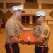 Sgt. Maj. Hernandez says goodbye to MWCS-18 during relief ceremony
