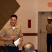 Sgt. Maj. Hernandez says goodbye to MWCS-18 during relief ceremony