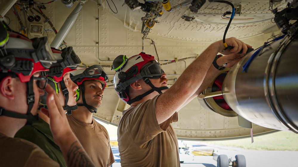 VP-26 Tridents Load Torpedo to a P-8A Poseidon