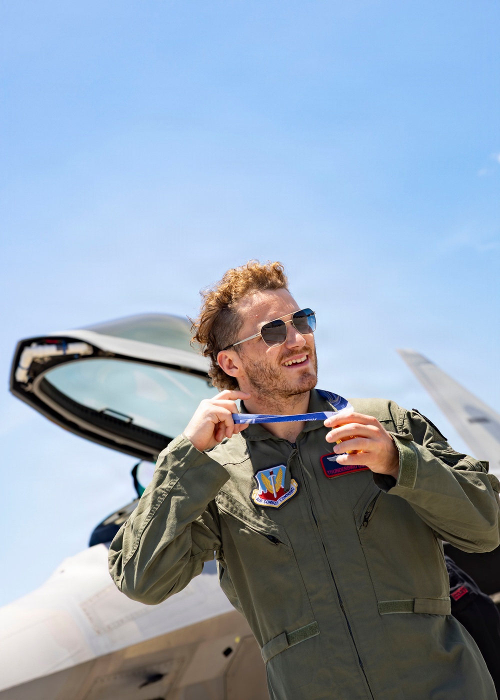 Crossing Arenas: Matthew Tkachuk Visits the F-22 Raptor Demonstration Team