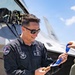 Crossing Arenas: Matthew Tkachuk Visits the F-22 Raptor Demonstration Team