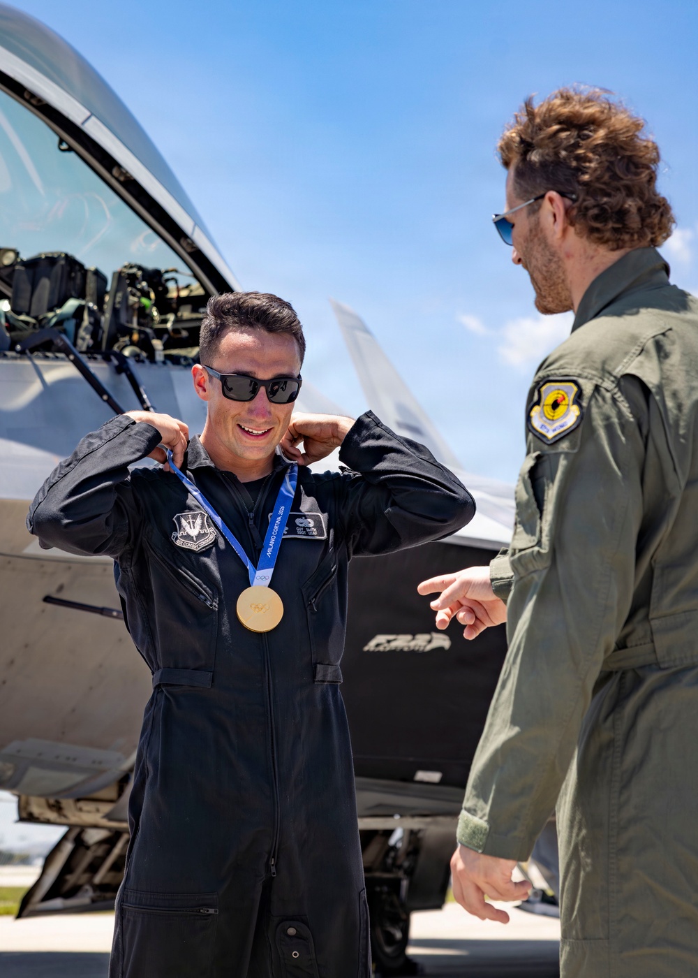 Crossing Arenas: Matthew Tkachuk Visits the F-22 Raptor Demonstration Team