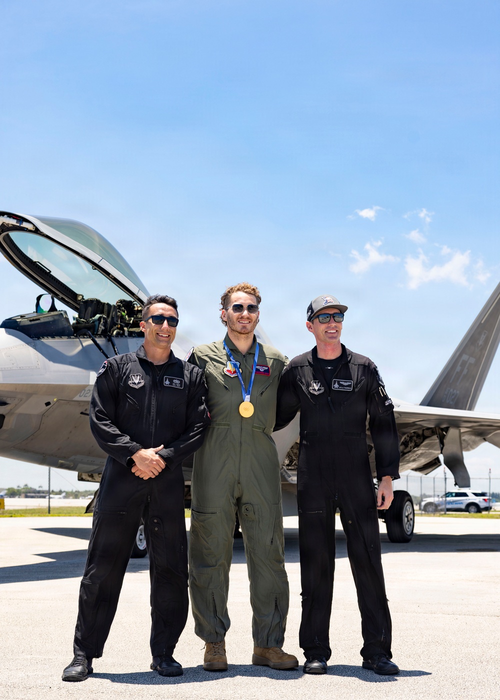 Crossing Arenas: Matthew Tkachuk Visits the F-22 Raptor Demonstration Team