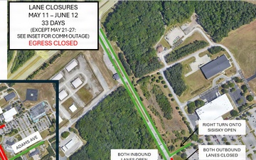 Fort Lee Sisisky Gate Closure