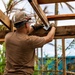 NMCB 1 Sailors conduct roof restoration operations in Saipan following Super Typhoon Sinlaku