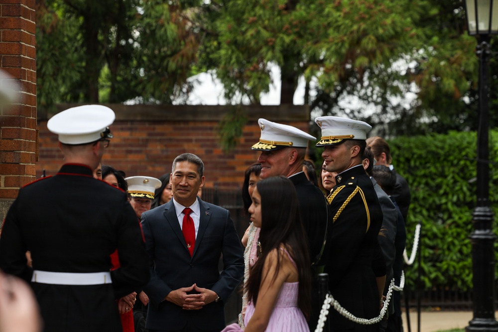 Marine Barracks Washington Hosts Acting Secretary of Navy the Honorable Hung Cao