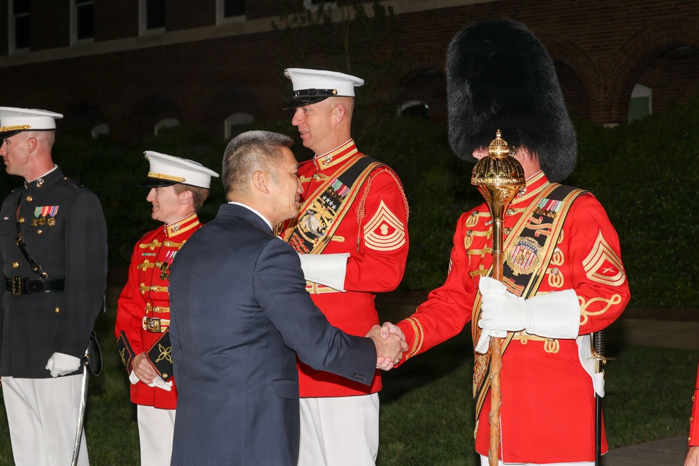 Marine Barracks Washington Hosts Acting Secretary of Navy the Honorable Hung Cao