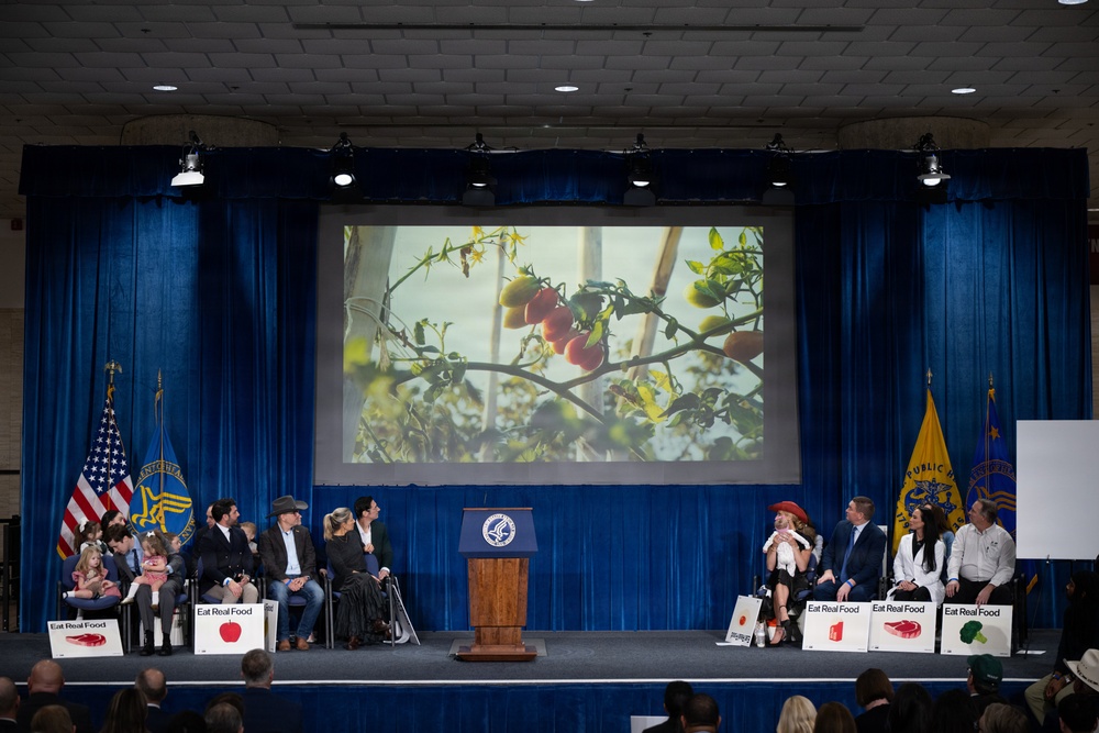 The U.S. Department of Health and Human Services Secretary Robert F. Kennedy, Jr. and U.S. Department of Agriculture Secretary Brooke Rollins announced the new food pyramid