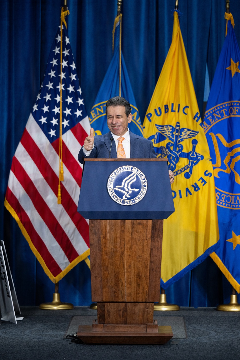 The U.S. Department of Health and Human Services Secretary Robert F. Kennedy, Jr. and U.S. Department of Agriculture Secretary Brooke Rollins announced the new food pyramid