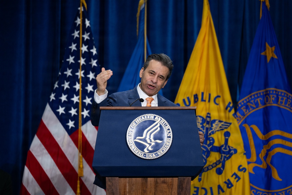 The U.S. Department of Health and Human Services Secretary Robert F. Kennedy, Jr. and U.S. Department of Agriculture Secretary Brooke Rollins announced the new food pyramid
