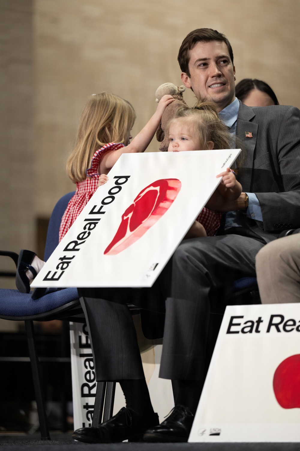 The U.S. Department of Health and Human Services Secretary Robert F. Kennedy, Jr. and U.S. Department of Agriculture Secretary Brooke Rollins announced the new food pyramid