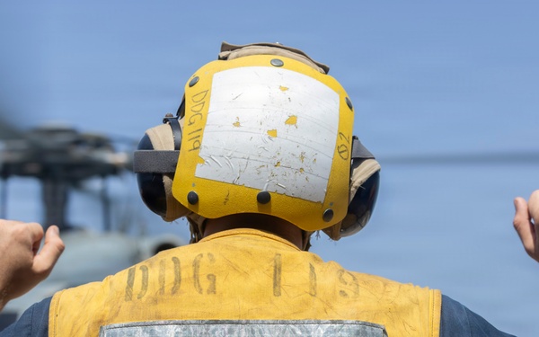 Delbert D. Black Conducts Flight Operations