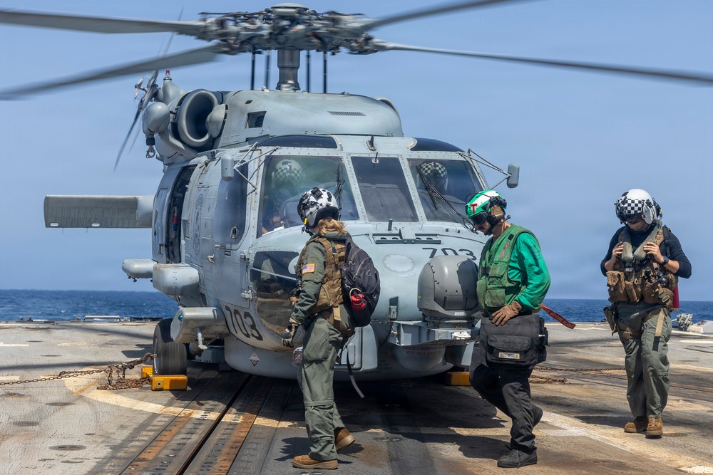 Delbert D. Black Conducts Flight Operations