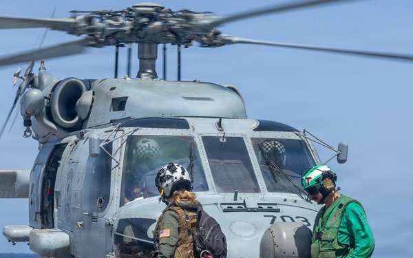 Delbert D. Black Conducts Flight Operations