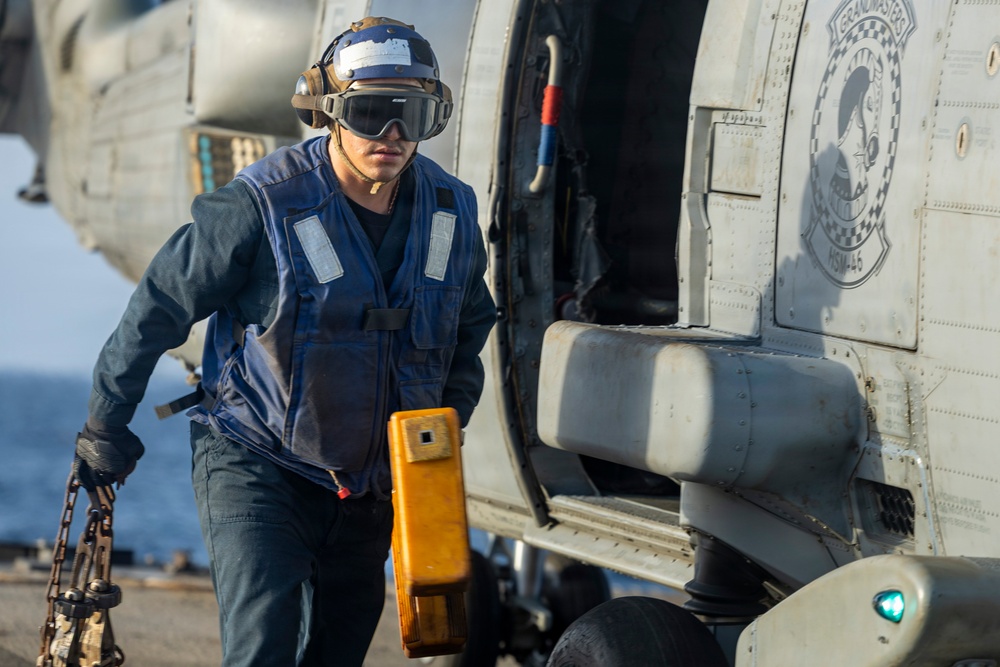 Delbert D. Black Conducts Flight Operations