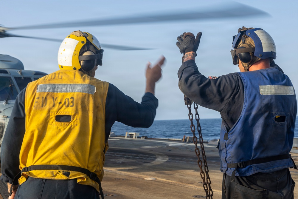 Delbert D. Black Conducts Flight Operations