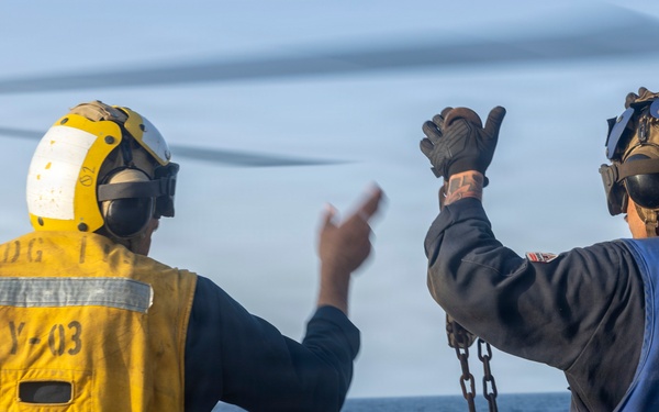 Delbert D. Black Conducts Flight Operations