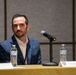 Mr. Gabe Chiulli speaks during panel discussion at AFCEA conference