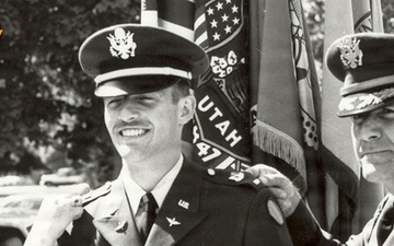 Ret. Lt. Gen. Neil Thurgood commissioned as 2nd Lt. with his father’s 2nd Lt. bars