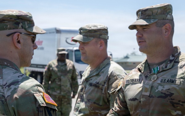 87th Training Division leaders recognized for providing aid at Indiana crash scene