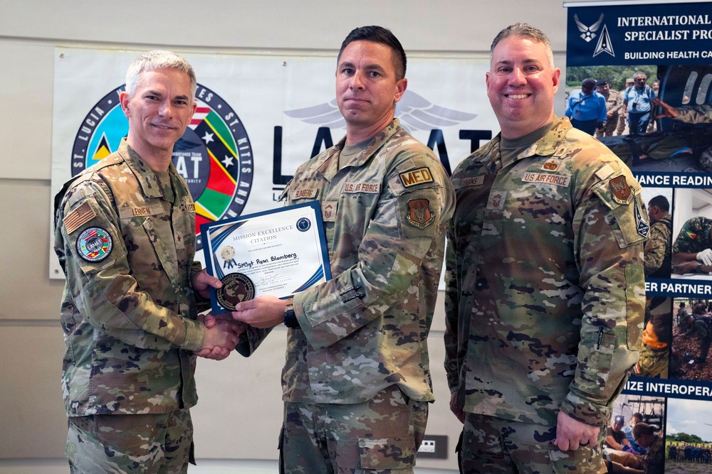 LAMAT 2026: Three U.S. Airmen recognized by the USAF IHS Program in Saint Lucia