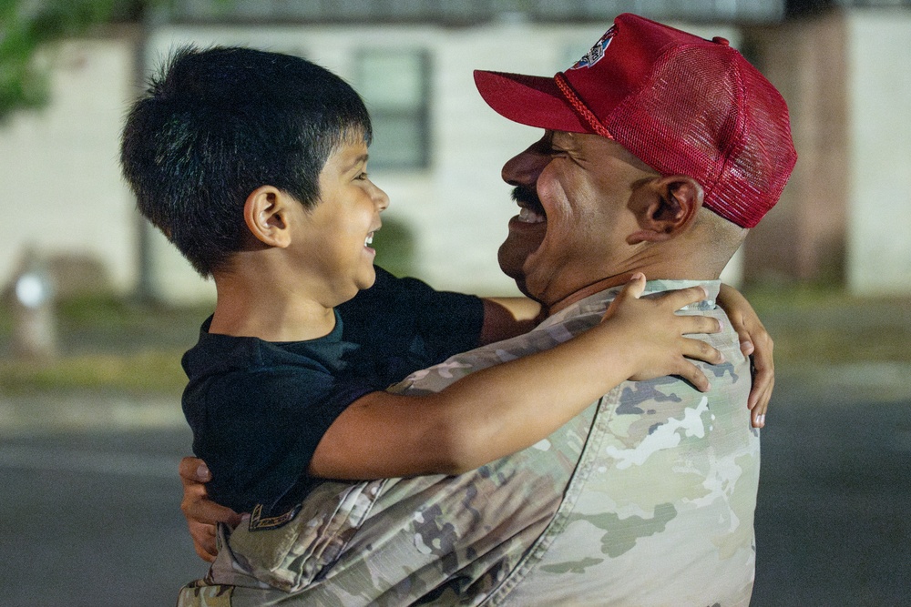 Airmen return home from USINDOPACOM, reunite with family