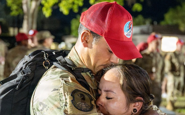 Airmen return home from USINDOPACOM, reunite with family