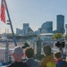 Scouts attend future USS Cleveland morning colors during commissioning week