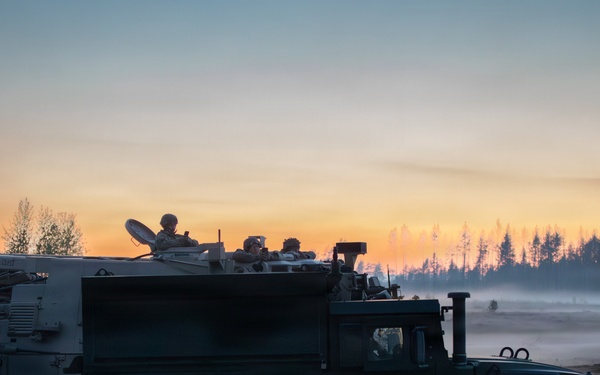 M2A3 Bradley Infantry Fighting Vehicle Range: U.S. Army 2nd Cavalry Regiment integrates new technology and equipment to identify and destroy unmanned aerial systems
