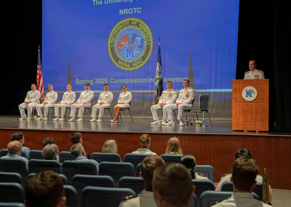 University of Memphis Naval Reserve Officer Training Corps Commissioning Ceremony