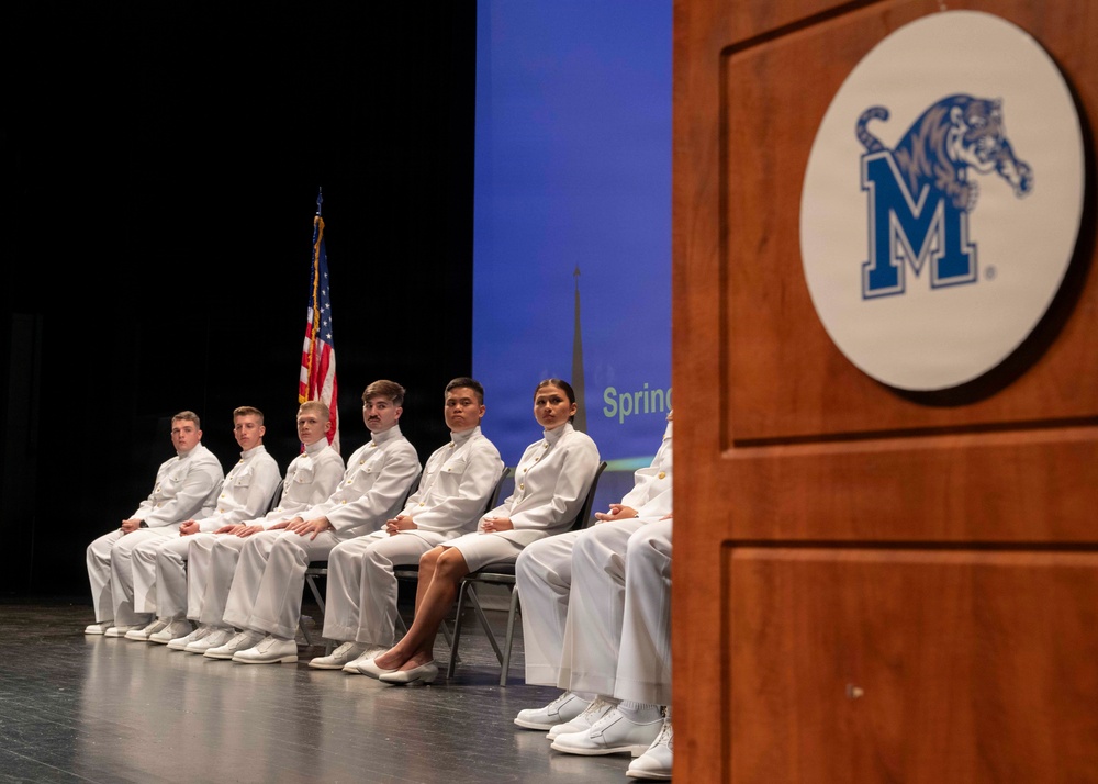 University of Memphis Naval Reserve Officer Training Corps Commissioning Ceremony