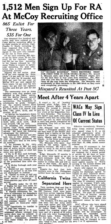 This Month in Fort McCoy History — May