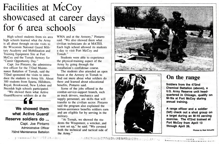 This Month in Fort McCoy History — May