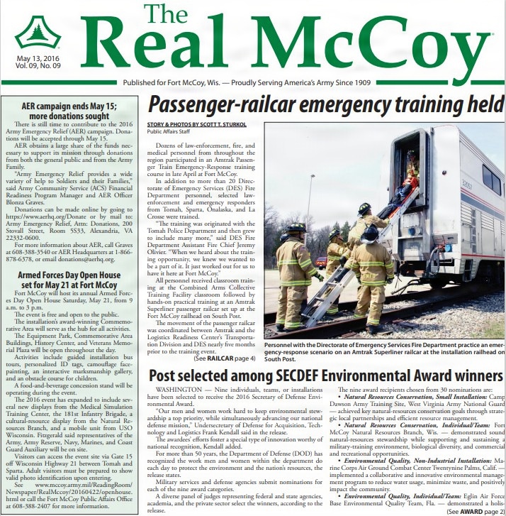 This Month in Fort McCoy History — May