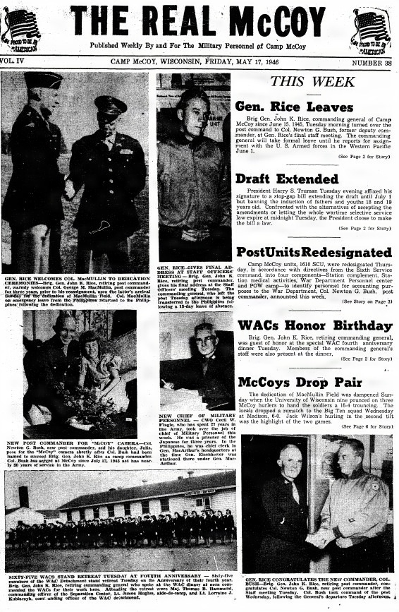 This Month in Fort McCoy History — May