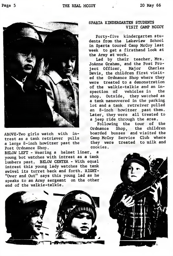 This Month in Fort McCoy History — May